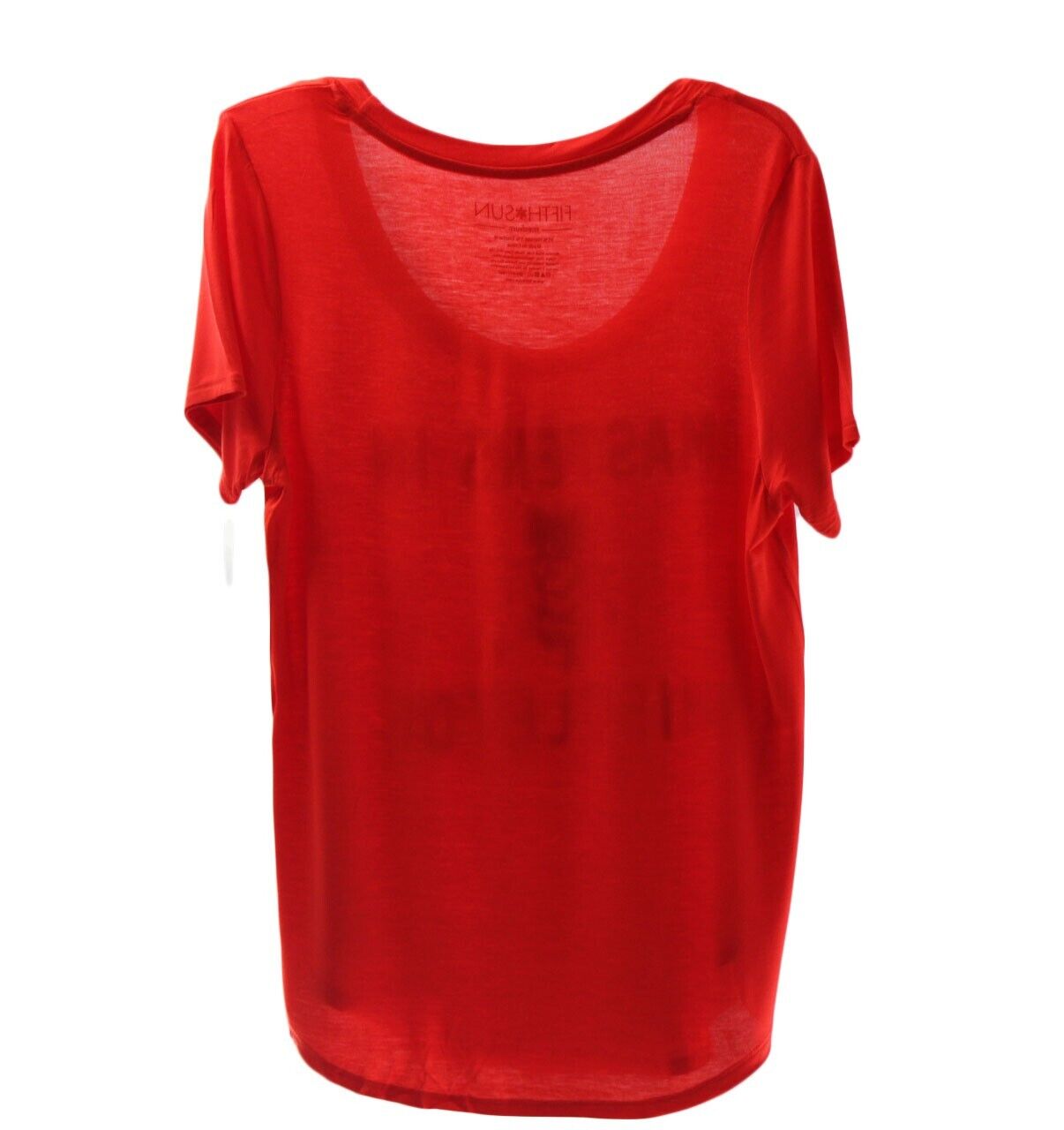 Women's T-Shirt Fifth Sun Women's Christmas Design Short Sleeve Red T-Shirt M