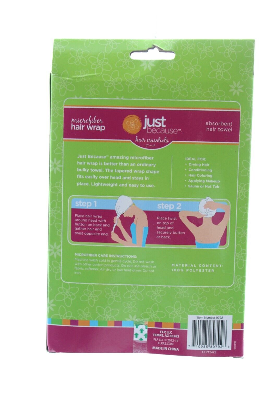 Hair Wrap Microfiber Hair Wrap Absorbent Pink
