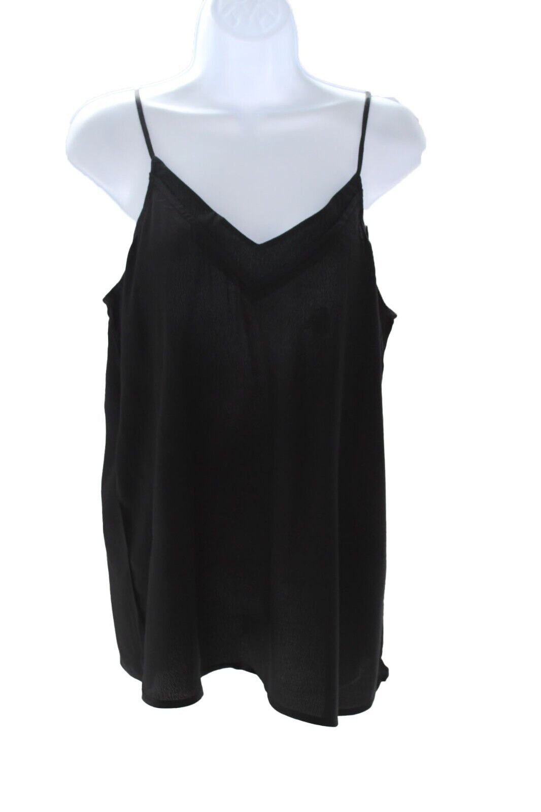 Love Cameron Women V-Neck Polyester Camisole Size X Small Black