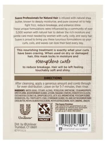 Hair Masque Suave Hair Mask Deeply Moisturize Shea Butter & Coconut 1.5 oz