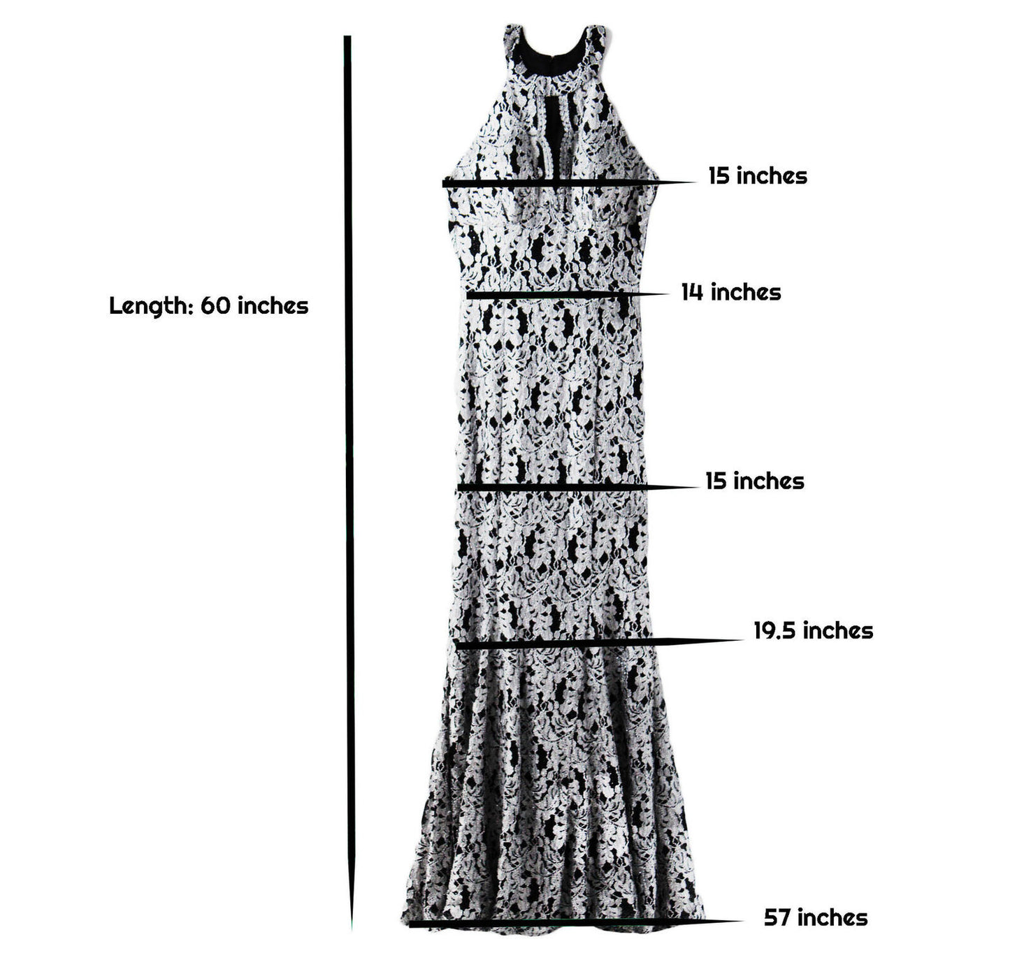 Women Dress Nightway Missy Women's Lace Scallop Keyhole Racer Trupet Dress Sz 8