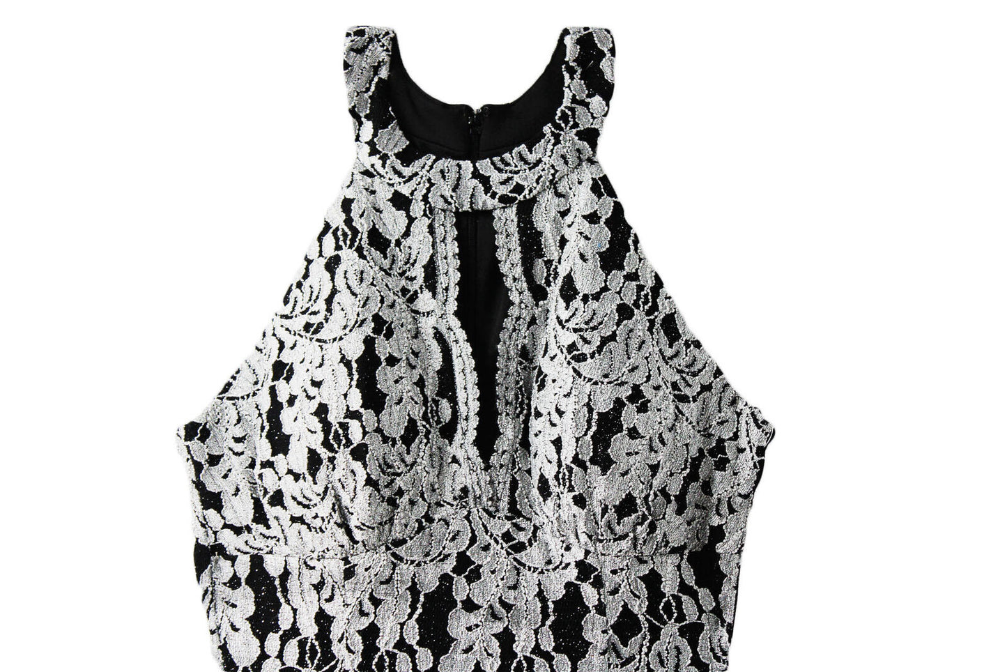 Women Dress Nightway Missy Women's Lace Scallop Keyhole Racer Trupet Dress Sz 8