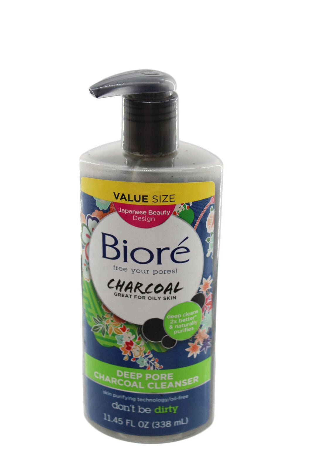 Face Wash Biore Deep Pore Charcoal Facial Cleanser 11.45 fl oz 3 Pack