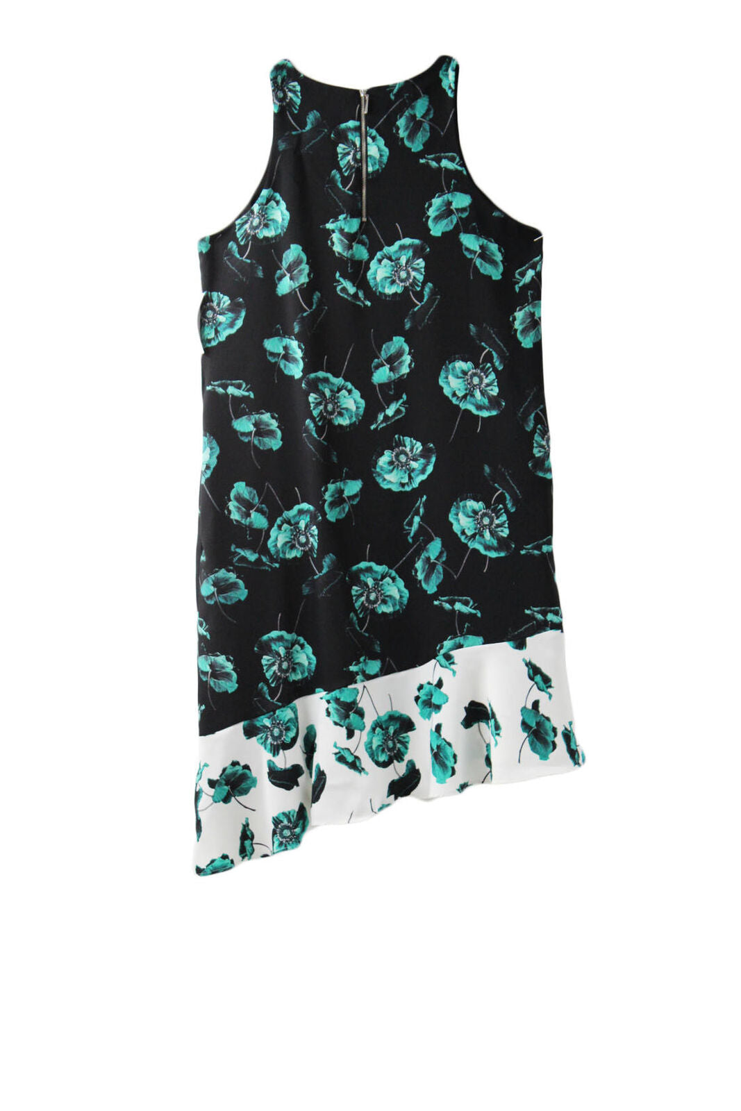 Women Dress Alfani Asymmetrical Sheath Floral Print Dress Size 8 Multicolor