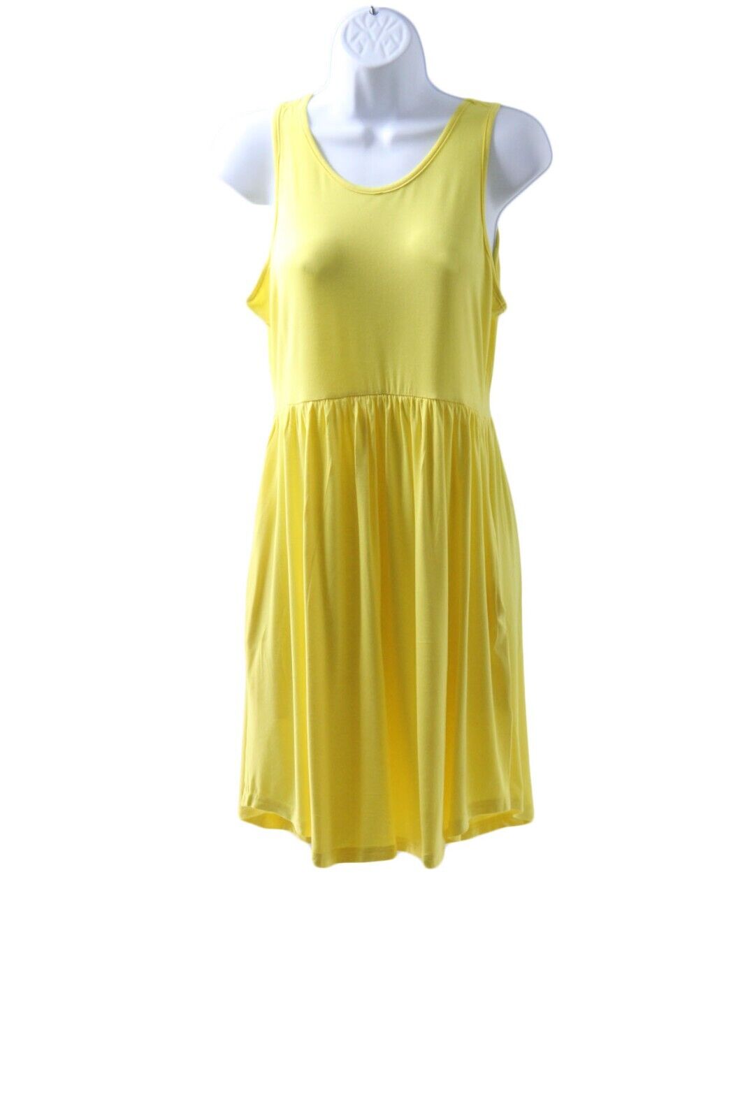 Women Dress Longyuan Women Sleeveless Dress Size Medium Yellow