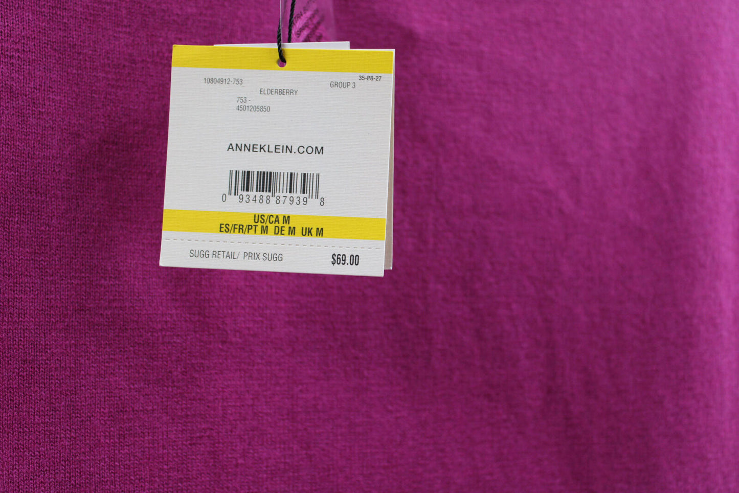 Women Sweater Anne Klein Funnel Neck Sleeveless Tank Top Sweater Size M Pink