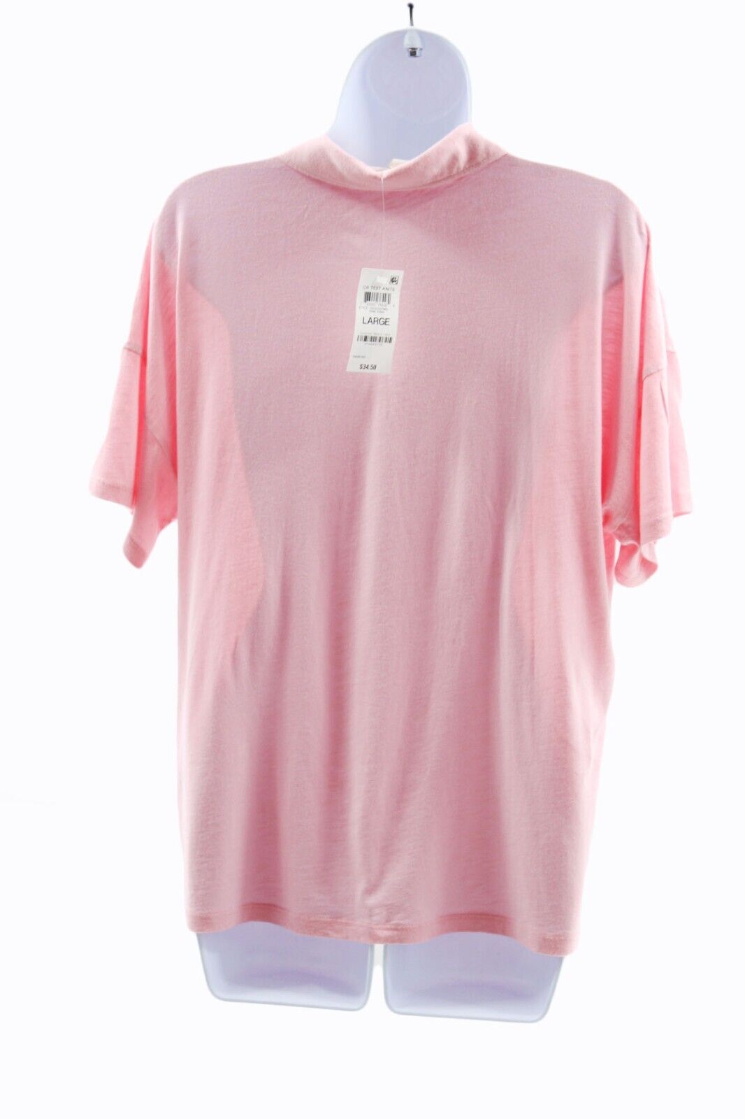 Style & Co Pink Polo Top Size Large