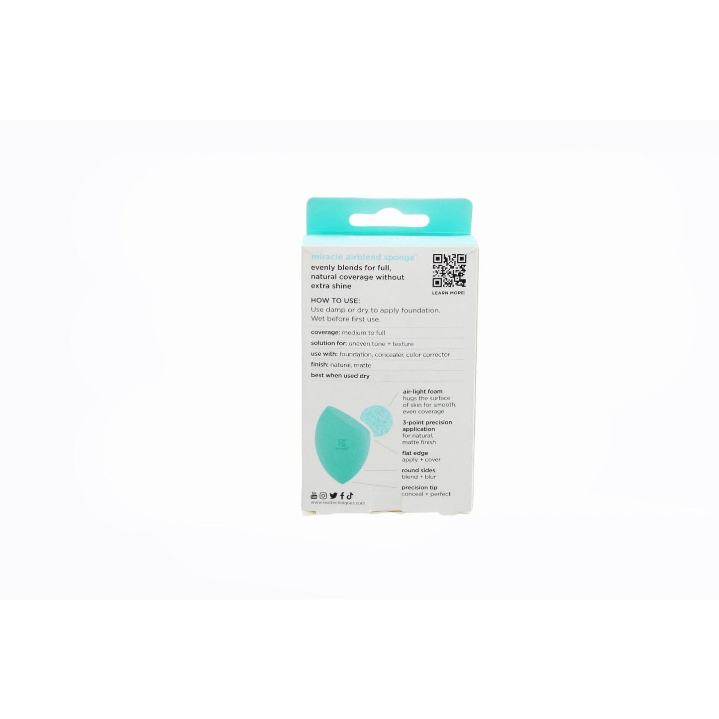 Makeup Sponge Miracle Airblend Makeup Sponge Teal