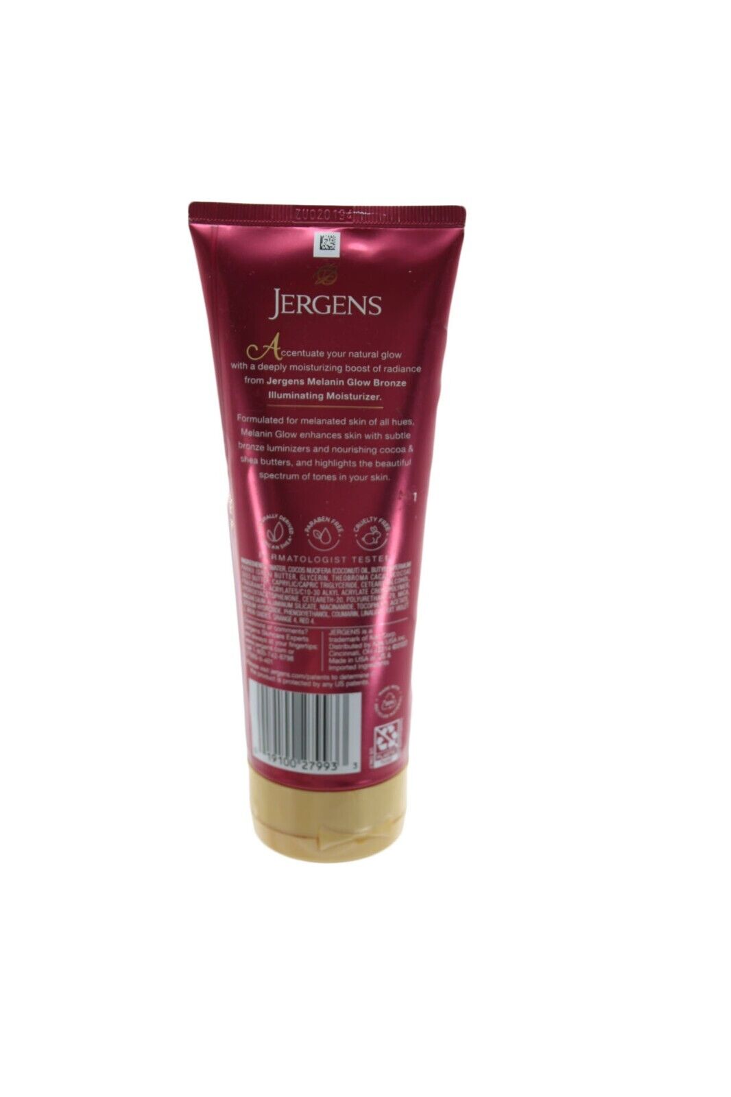 Body Lotion Jergens Melanin Glow Illuminating W/Bronze Luminizers 7 fl 0z