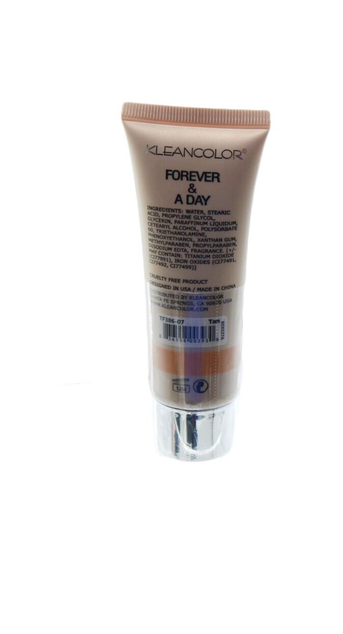 Foundation KLEANCOLOR Forever & A Day Matte Full Coverage Foundation Tan 2 Pack