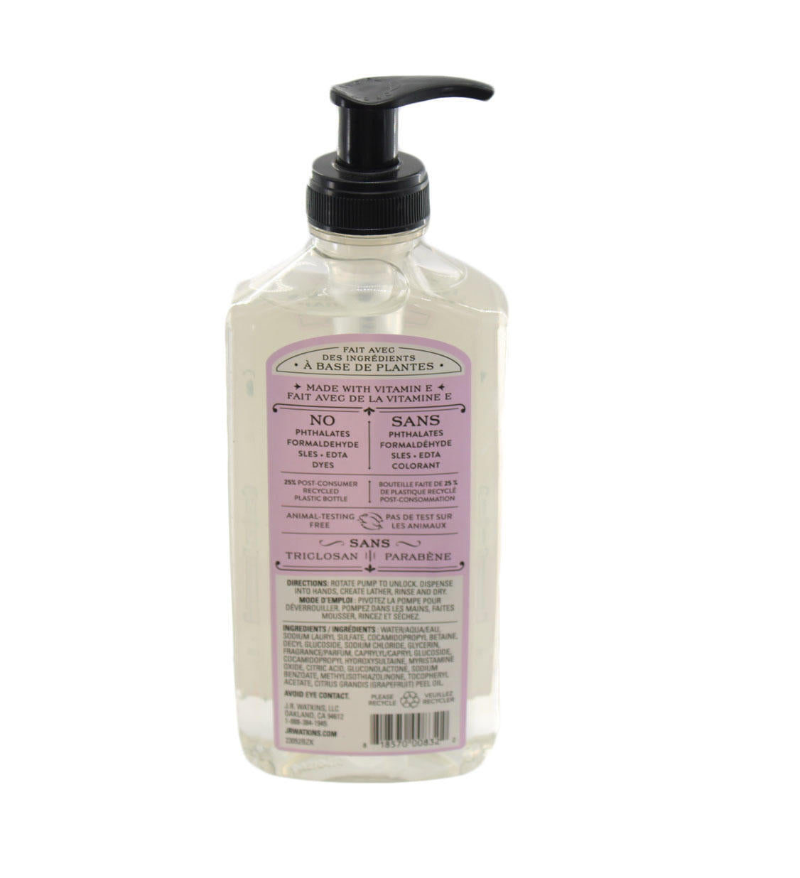 Hand Soap J.R. Watkins Liquid Lavender Hand Soap 11 fl oz