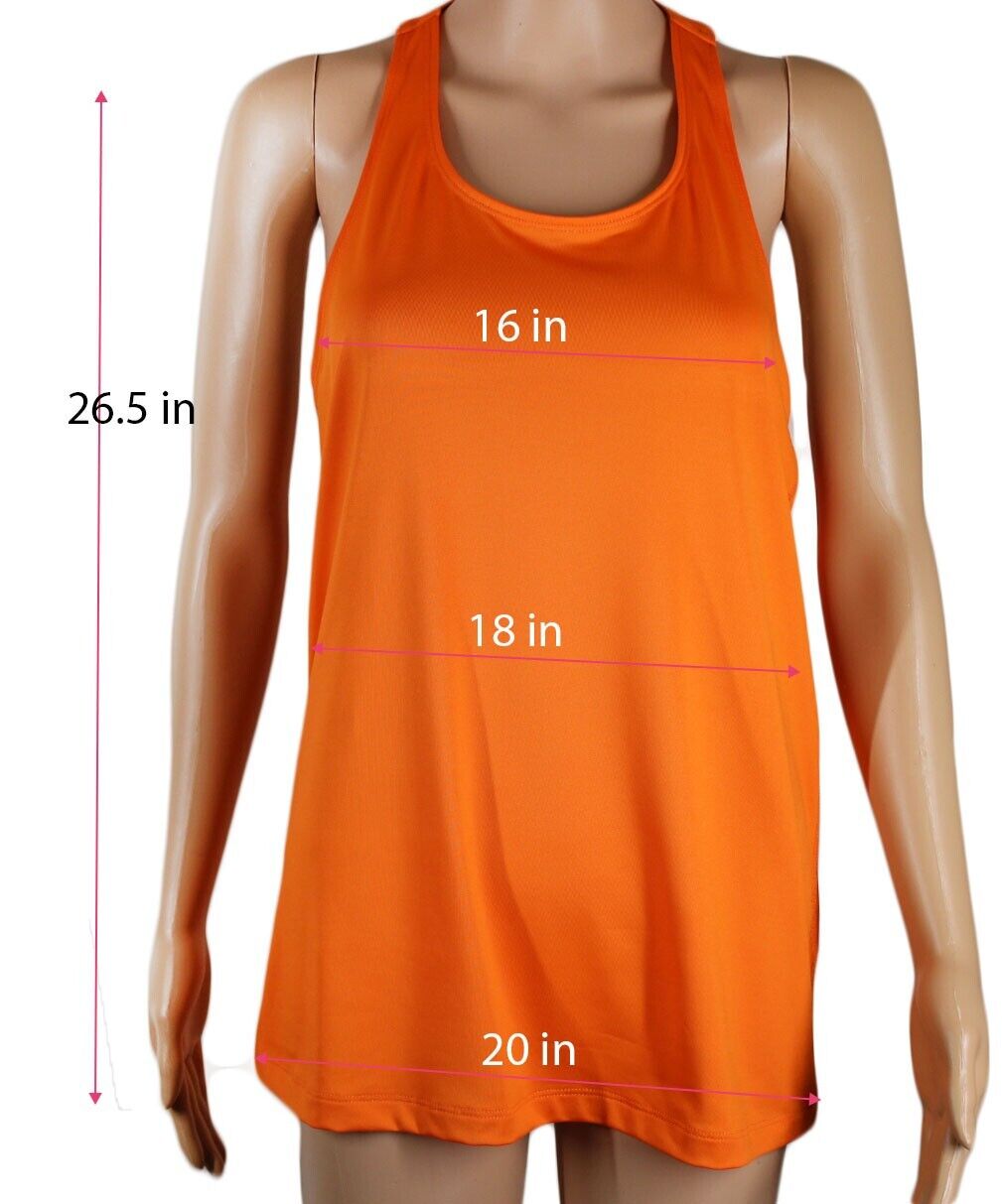Women Tank Ideology Women Orange Flex Stretch Rapidry Tank Top SIze M