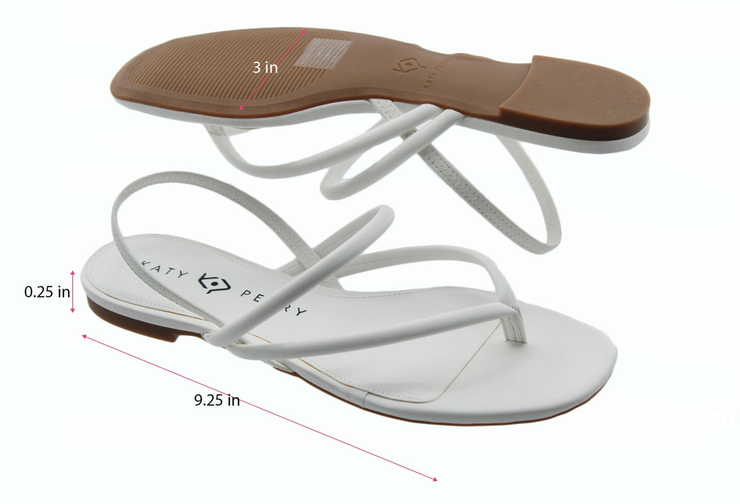 Women Sandals Katy Perry The Claire Sandal Size 7.5M White