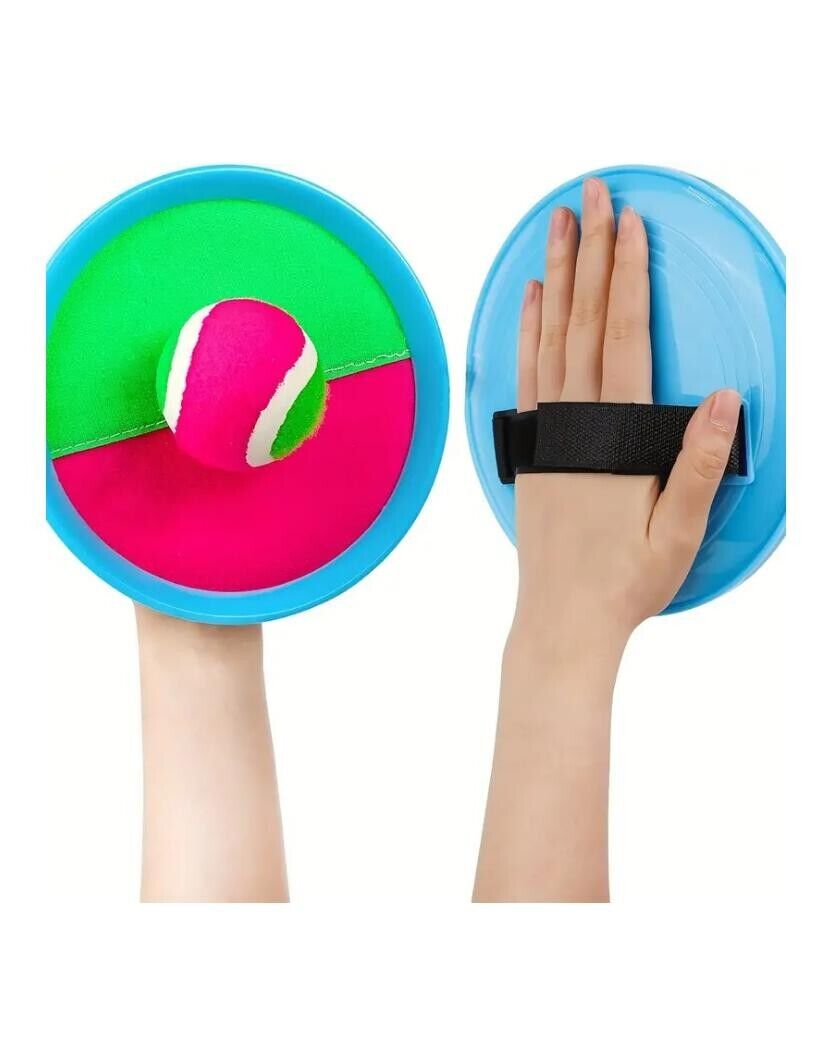 Toss and Stick Paddle and Ball Game 2 pcs