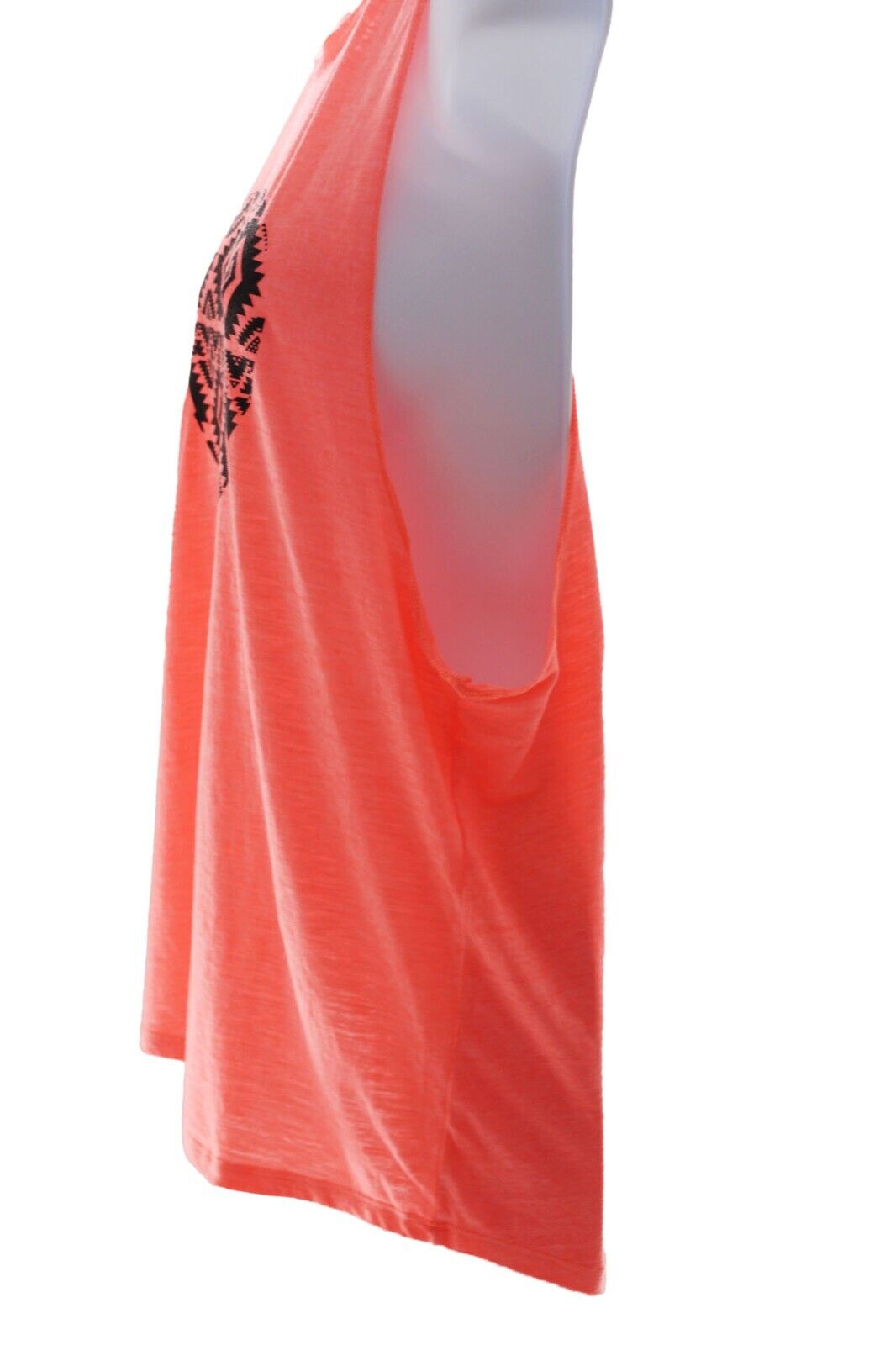 No Boundaries Junior Orange Heart Graphic Tank Top Sz M 7-9