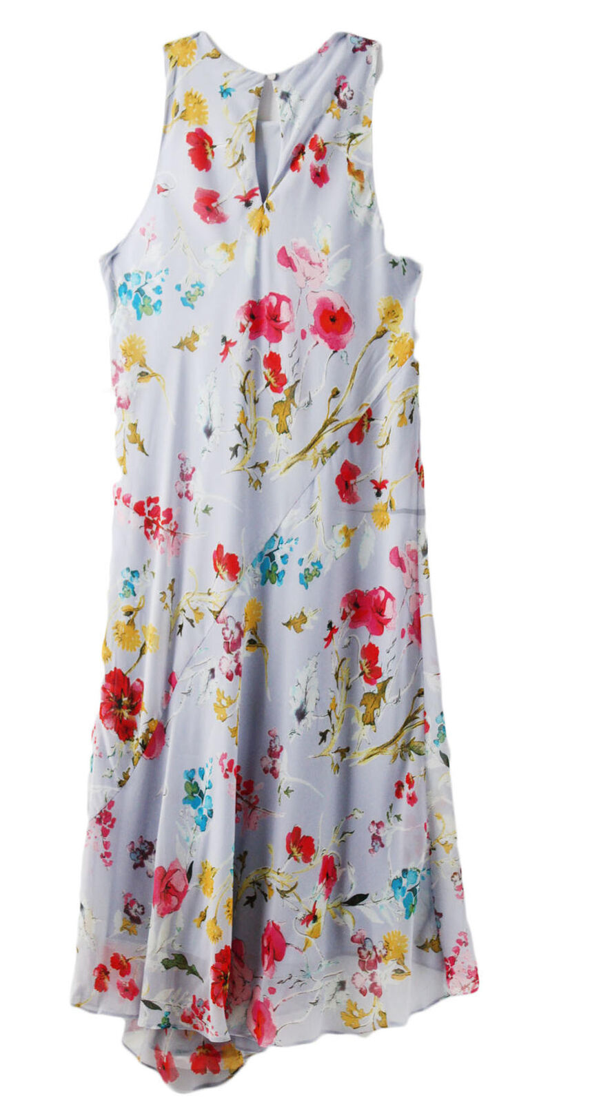 Women Dress RACHEL Rachel Roy Womens Floral Print Knee-Length Sundress Blue L