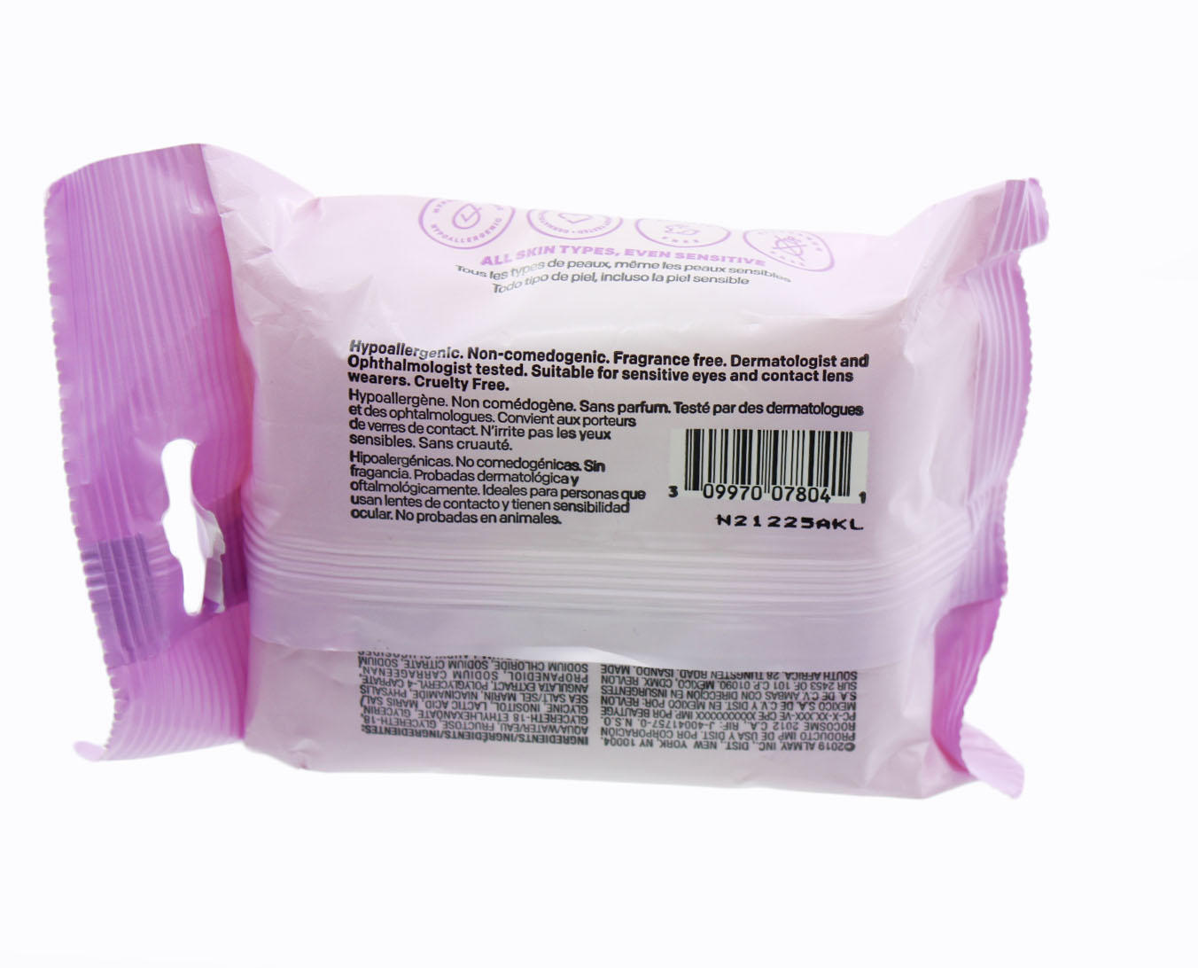 Biodegradable Longwear Makeup Remover Cleansing Towelettes Almay, 25 Wipes