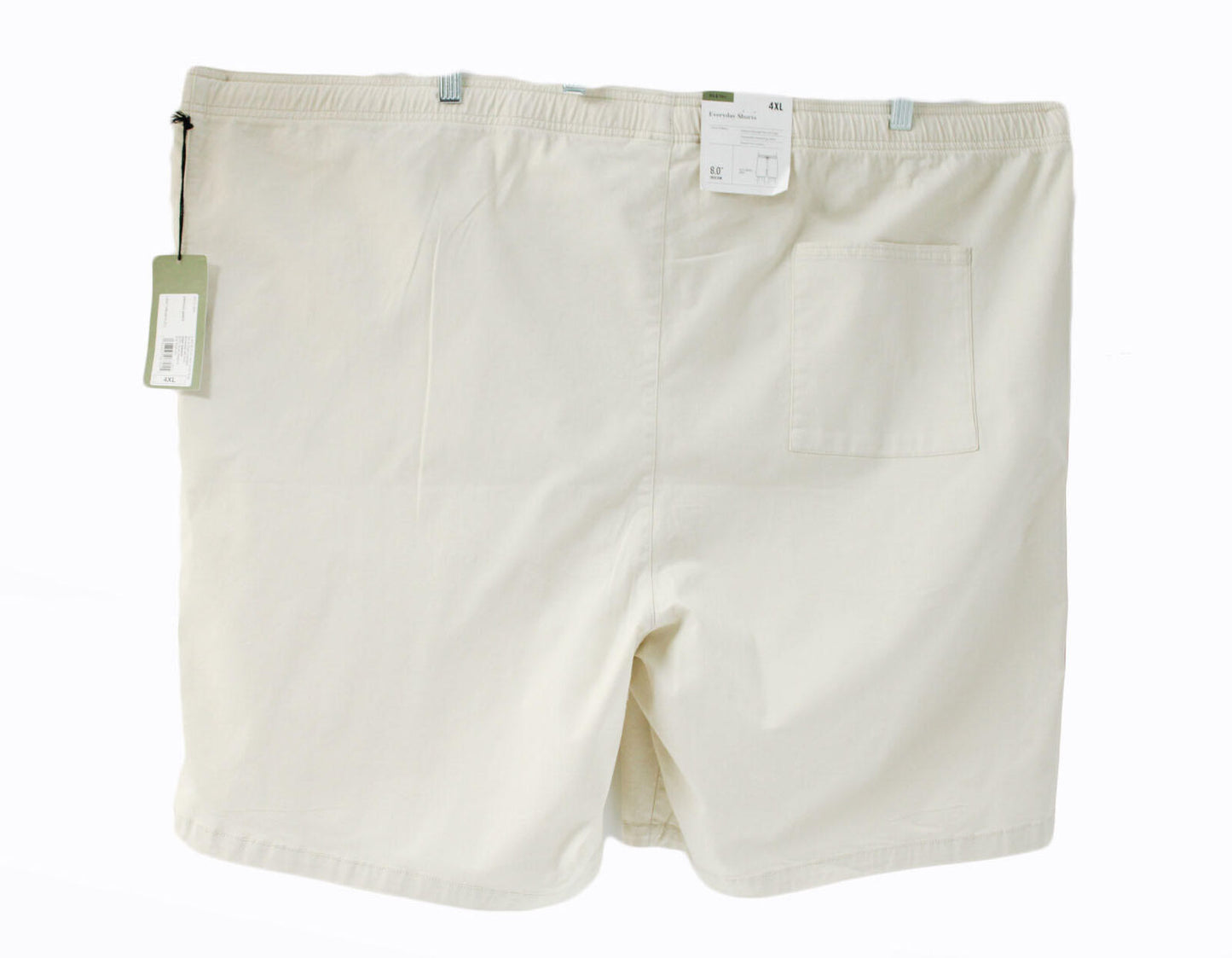 Goodfellow & Co Men's Big & Tall 8 Inches Everday Pull-On Shorts Size 4XL Cream