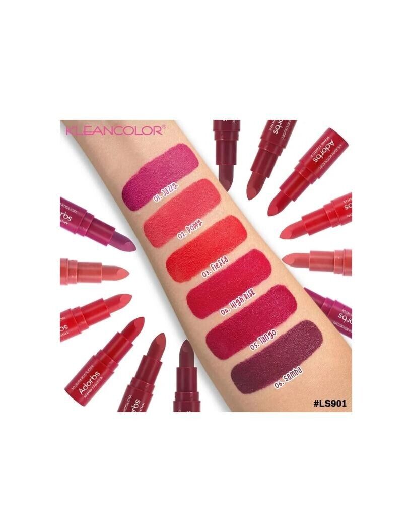 Lipstick Kleancolor Absorbs Matte Lipstick LS901-06 Samba 2 Pack