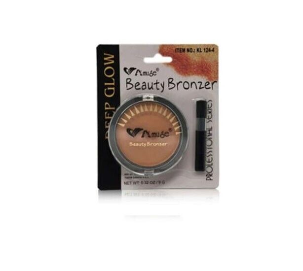 Amuse Cosmetics Professional Series Beauty Bronzer with Applicator Brush 3 Pack