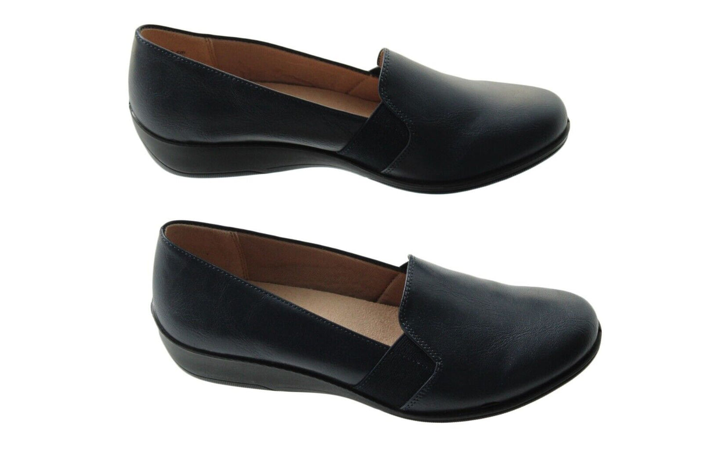 Women Shoes Lifestride Velocity Isabelle Loafers Size 7W Navy