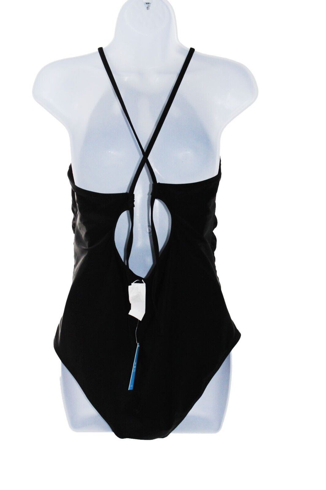 Teen Swimsuit Cupshe Teen Girls Black Sleeveless Back Cross Strap One Piece Swimsuit Sz L