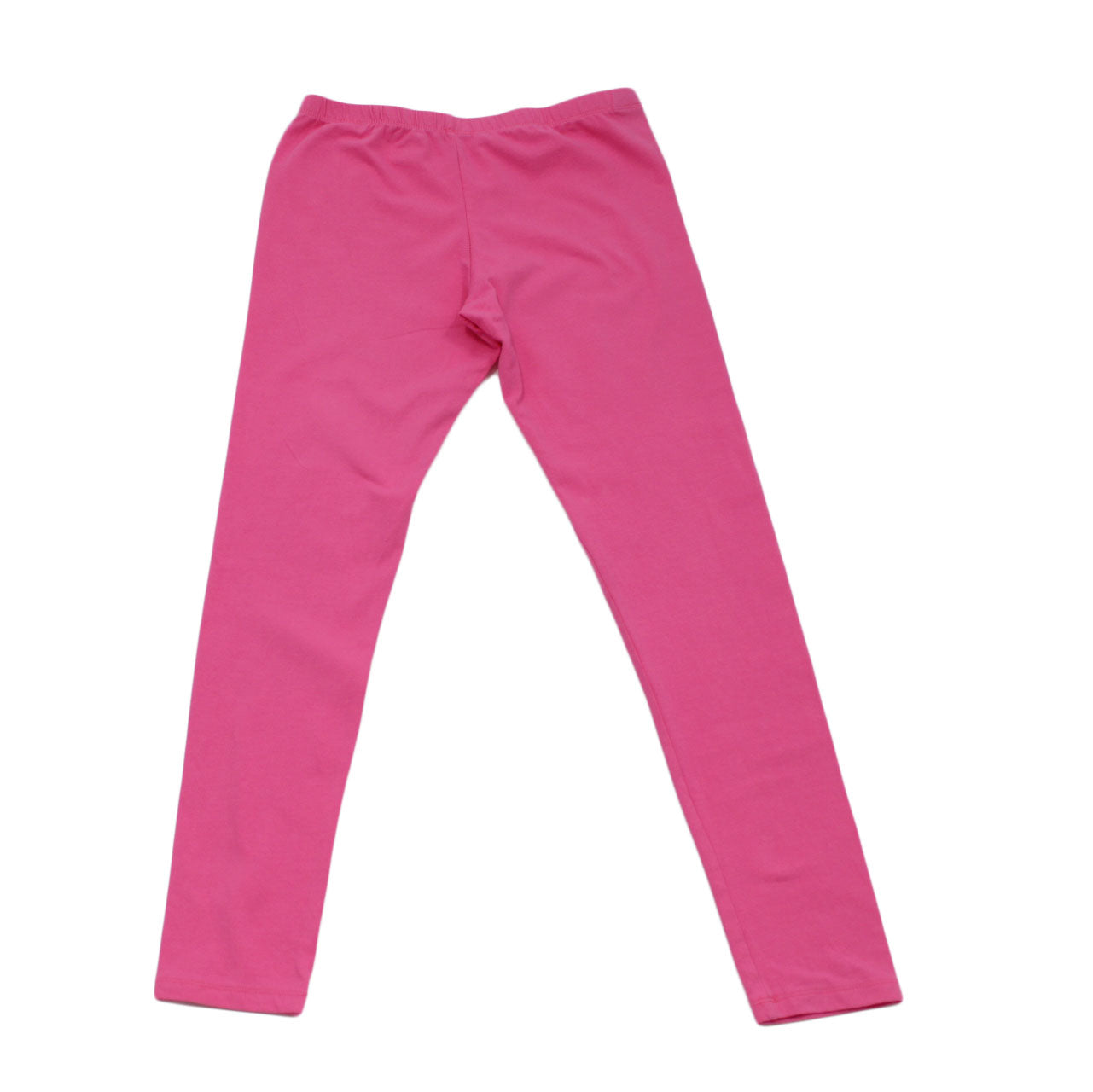 Big Girls Slim Fit Pink Cotton Leggings Size XL 14-Preowned