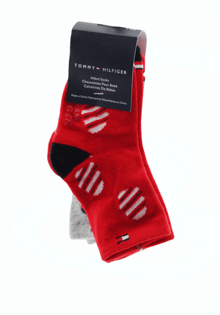 Infant Socks Tommy Hilfiger 4 Pairs Infant Socks Size 12-24 Months Multicolor L