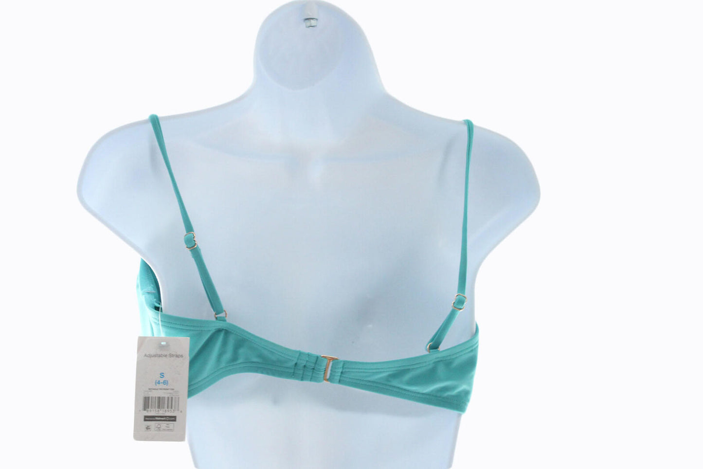 Women Bikini Time and Tru Women Keyhole Bikini Top Size Small 4-6 Teal
