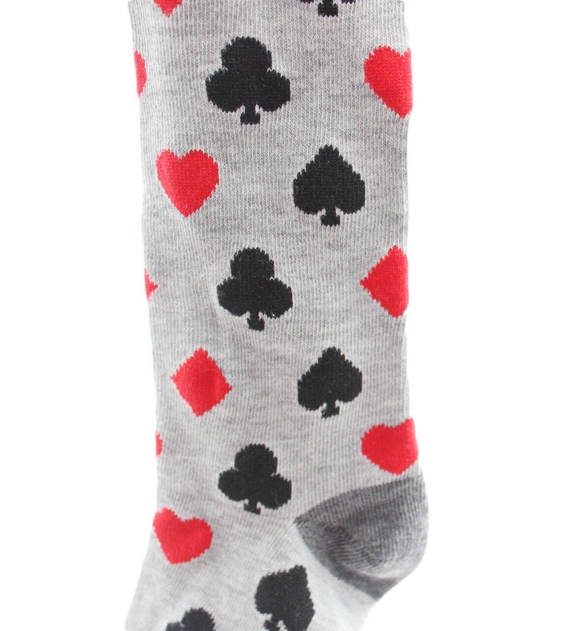 Men Socks West Loop Men's Gray Poker Deck of Cards Dress Socks 6-12 Shoe Size