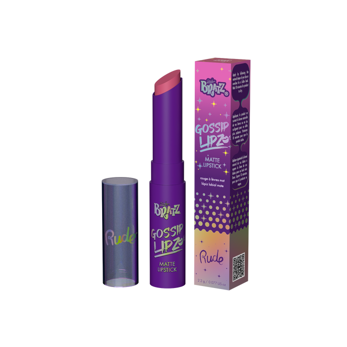 RUDE Bratz Gossip Lipz Matte Lipstick Sassy 0.077 oz