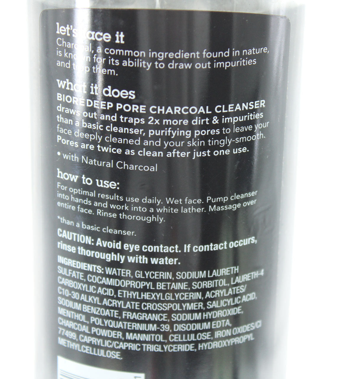 Face Wash Biore Deep Pore Charcoal Facial Cleanser 11.45 fl oz 3 Pack