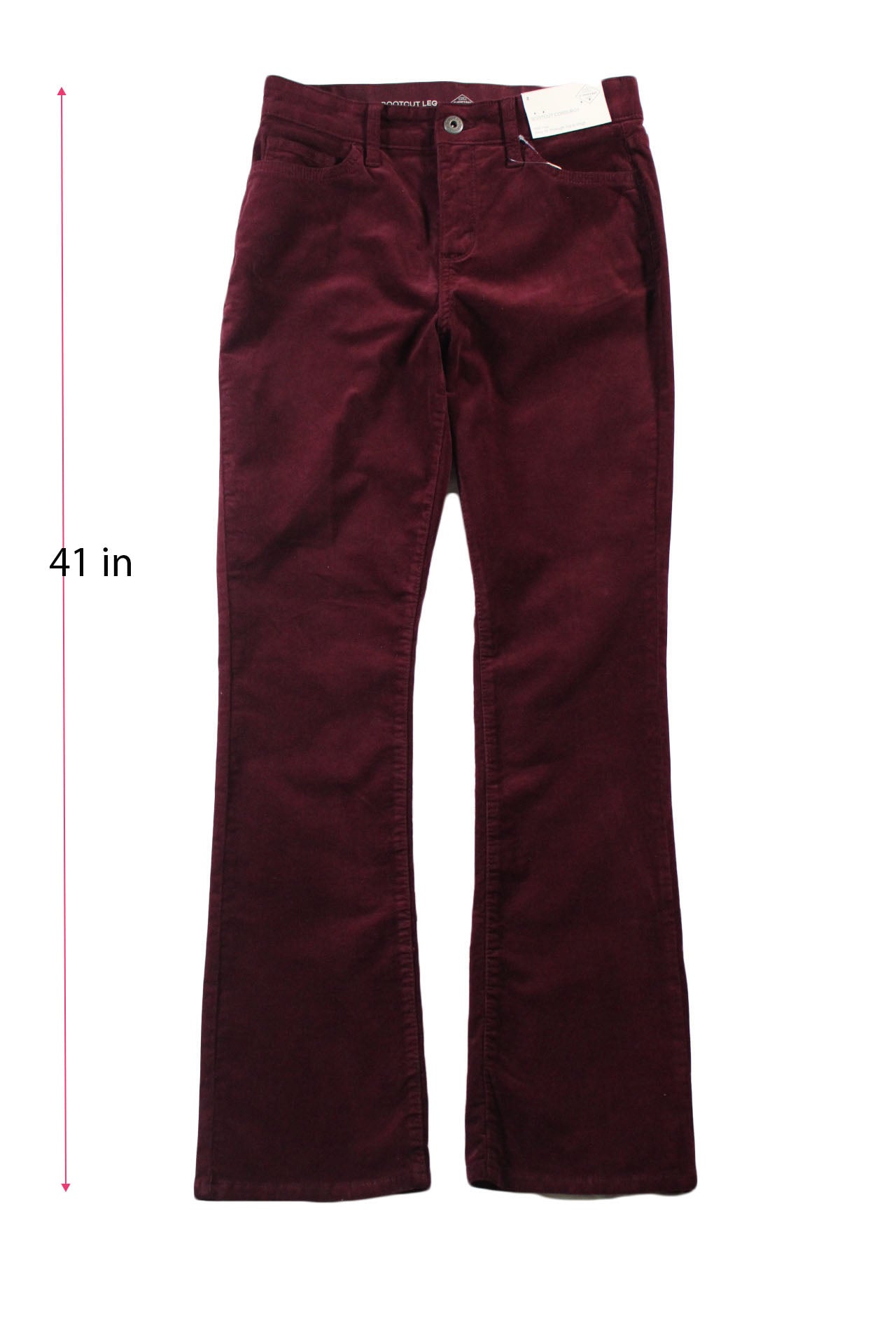 Women Jeans St John's Bay Women's Bootcut Corduroy Jeans Size 8 Burgundy