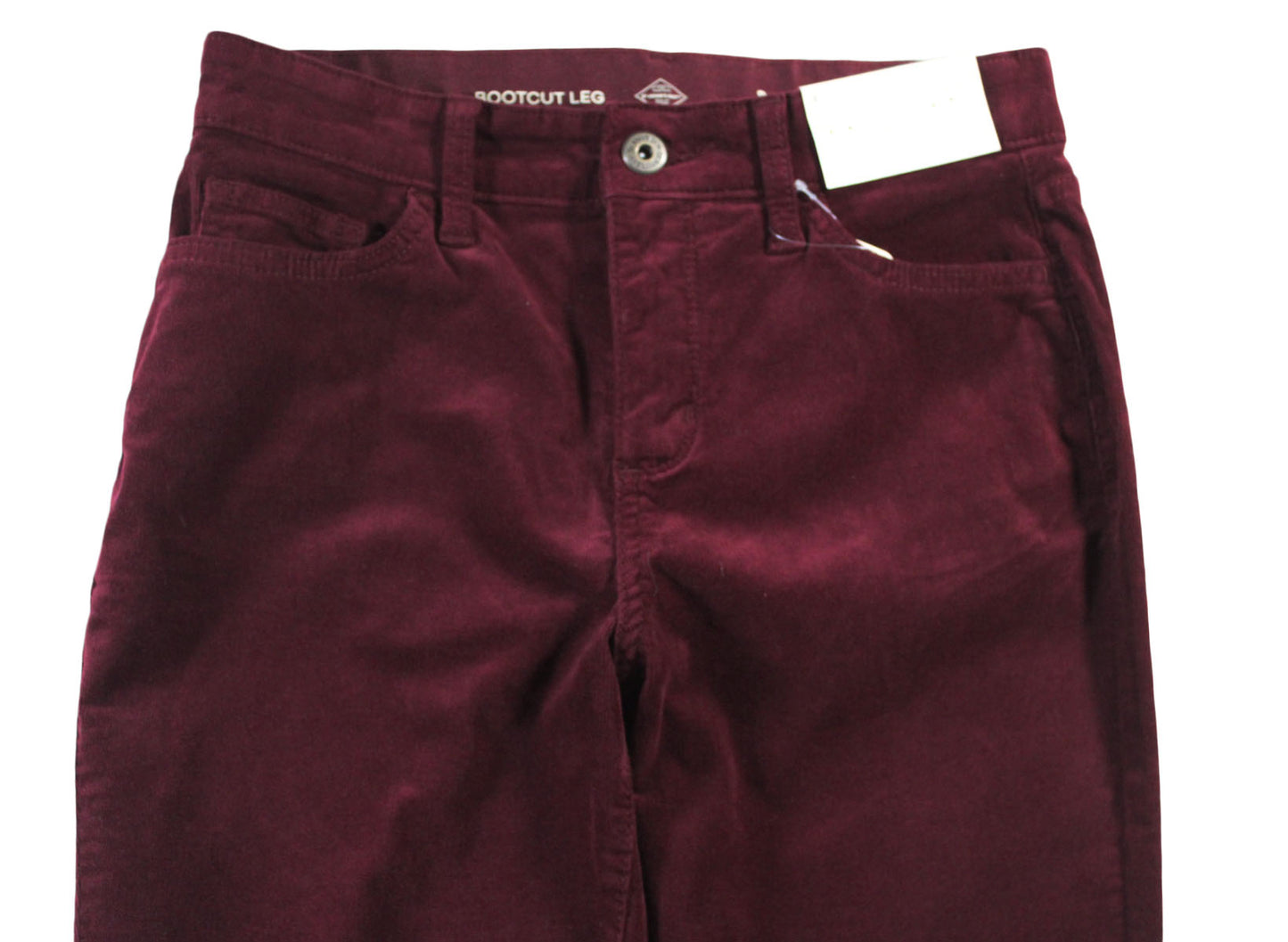 Women Jeans St John's Bay Women's Bootcut Corduroy Jeans Size 8 Burgundy
