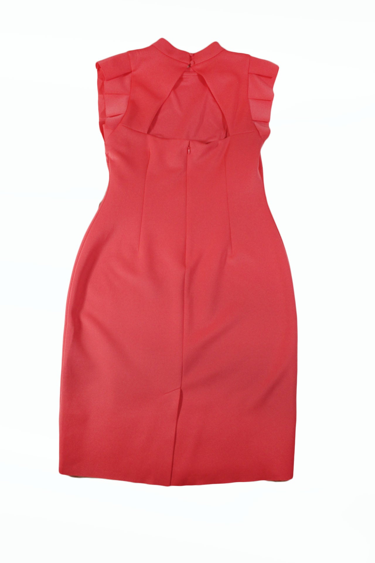 Women Dress Willow Green Women Short Sleeve Open Back Dress Size 12 Coral