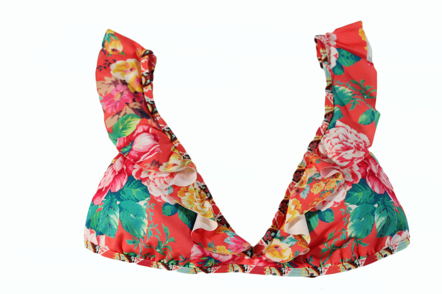 Bikini Top Hobie Floral Multicolor Bikini Swimsuit Top Size Large