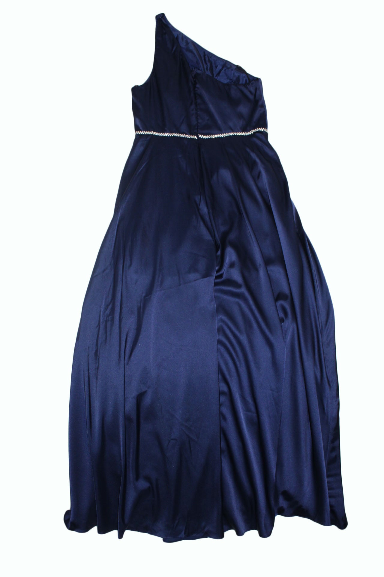Women Dress Premier Amour One Shoulder Sleeveless Evening Gown Size 12 Navy
