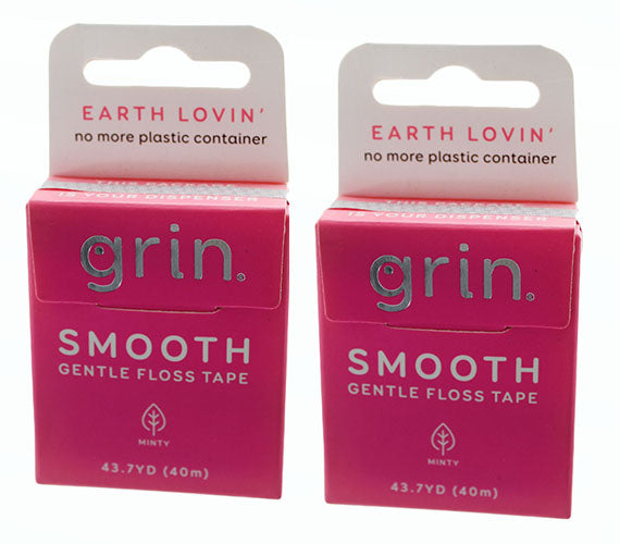 Dental Floss Grin Fine Floss Box 55 yd Pink 2 Pack