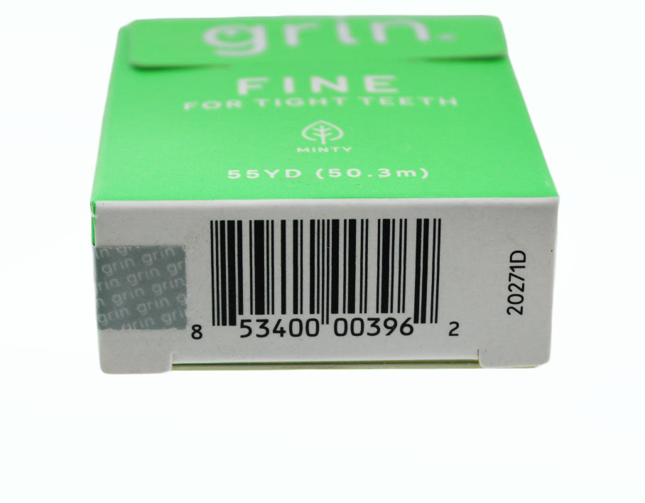 Dental Floss Grin Fine Floss Box 55 yd Green 2 Pack