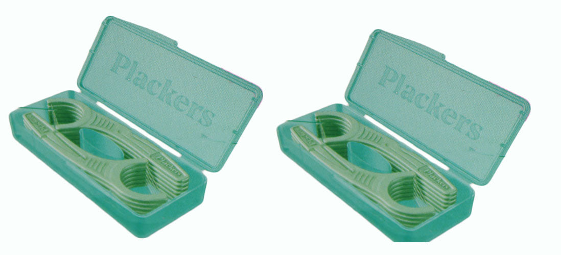 Dental Plackers Micro Mint Freshens Breath 24 Units Dental Flossers 2 Pack