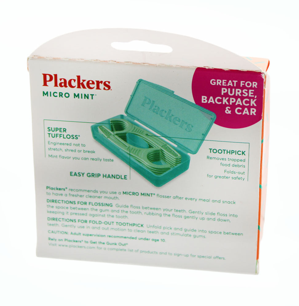 Dental Plackers Micro Mint Freshens Breath 24 Units Dental Flossers 2 Pack
