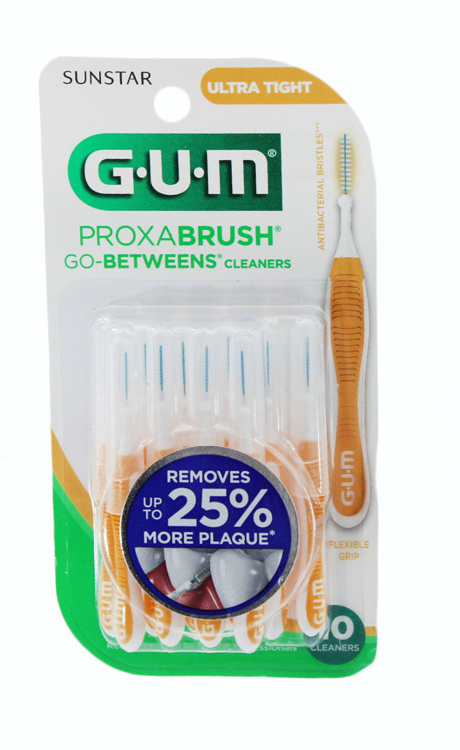 GUM Proxabrush Go Between Cleaners For Ultra Tight Teeth 10 Count 2 Pack