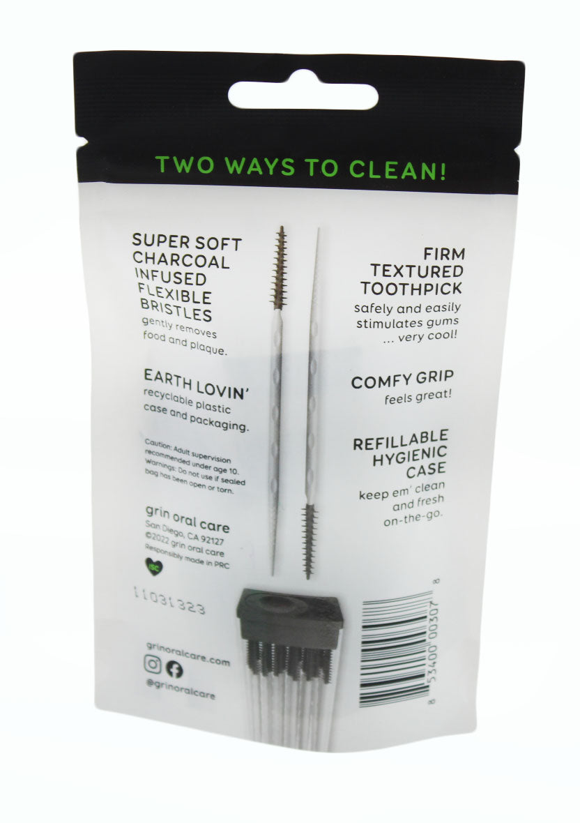 Dental Floss Grin Softstx Charcoal 90 Ct 2 Pack