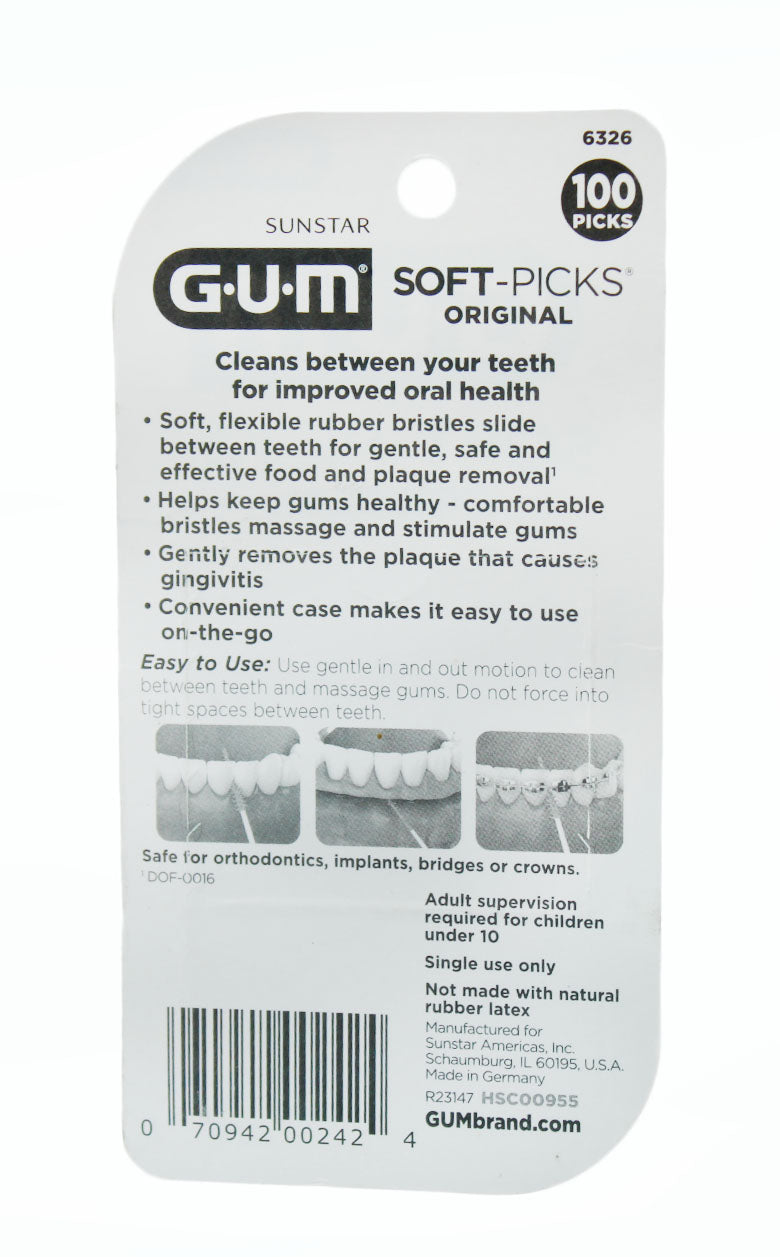 Dental Floss Gum Soft Picks - 100 Count 2 Pack