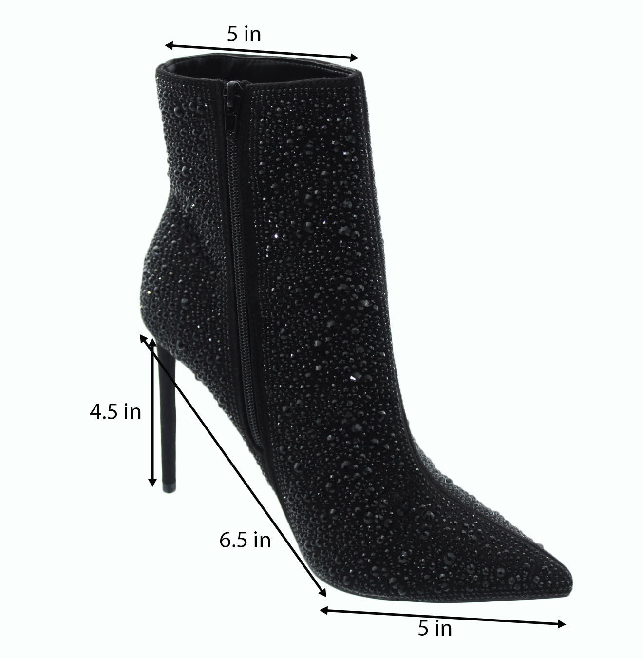 Women Boots Journee Collection Alexis Pointed Toe Stiletto Ankle Booties Size 11
