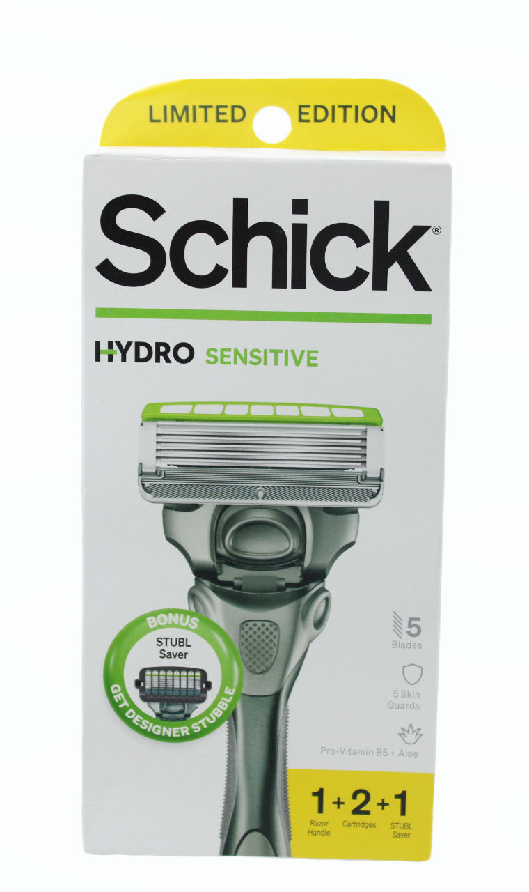 Men Razor Schick Hydro Sensitive 5 Razor And 2 Refill 2 Pack