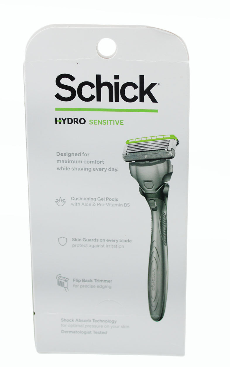 Men Razor Schick Hydro Sensitive 5 Razor And 2 Refill 2 Pack