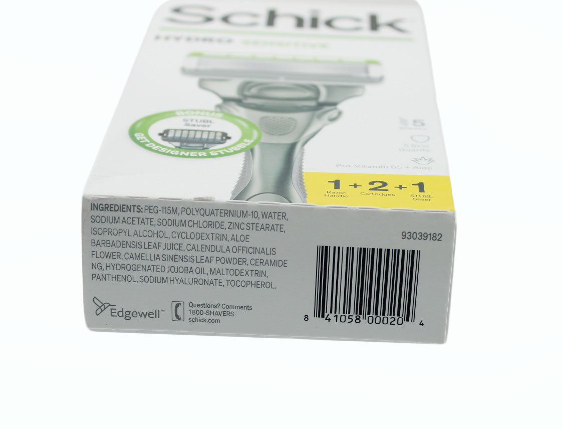 Men Razor Schick Hydro Sensitive 5 Razor And 2 Refill 2 Pack