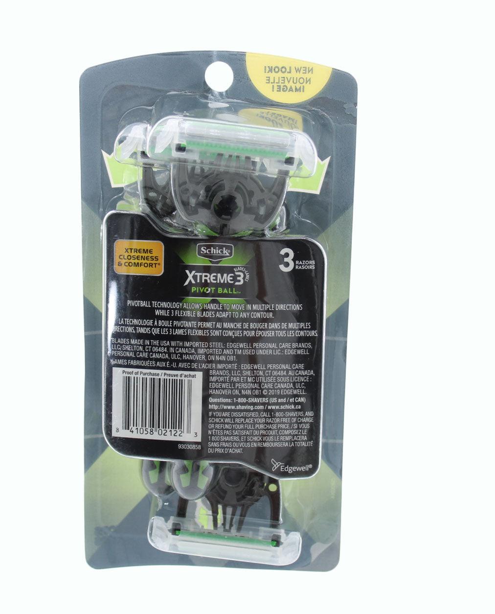 Men Razor Schick Xtreme3 Pivot Ball 3 Blades Men Disposable Razor 2 Pack