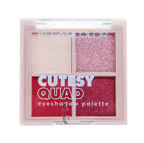 KleanColor Cutesy Quad Eye Shadow Palette In 4 Colors Striking Meadow 2 Pack